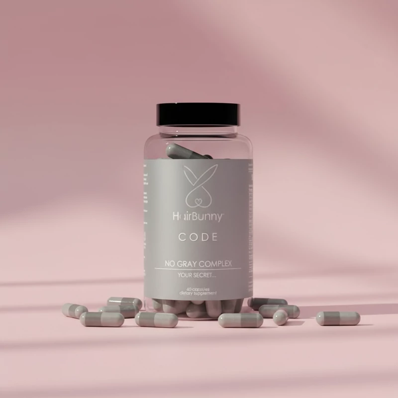 HAIRBUNNY® NO GRAY - doză de 1 lună (60 buc)