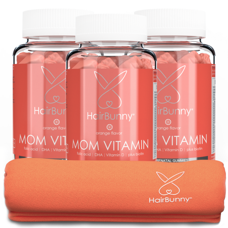 Vitamina MOM Prenatal HAIRBUNNY® – doză pentru 3 luni (180 buc.)
