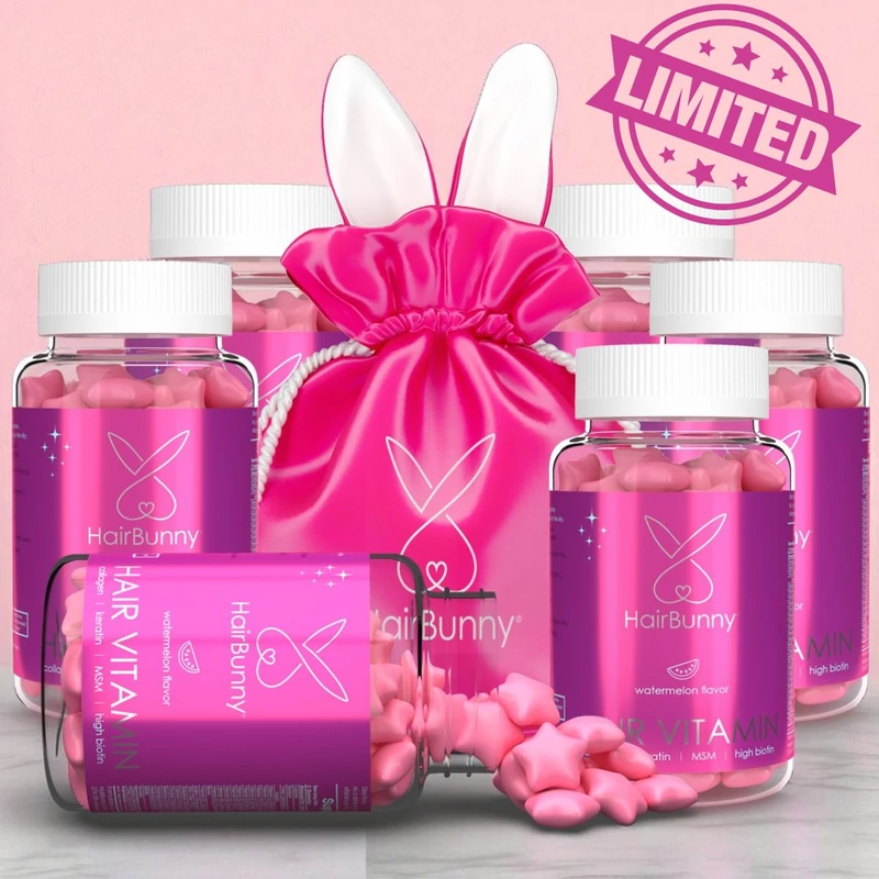 LIMITED EDITION HAIRBUNNY® Star Hajvitamin - 6 adag (360db) LIMITED EDITION HAIRBUNNY® Star Hajvitamin - 6 adag (360db)